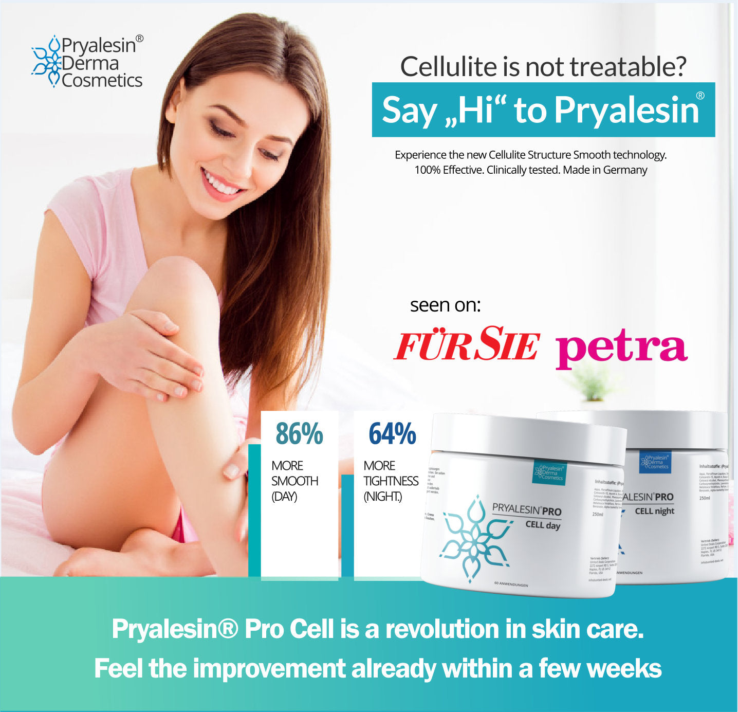 MyNaturalSecret - Pryalesin PROCELL 2 Day+Night Typ 1-3 Cellulite