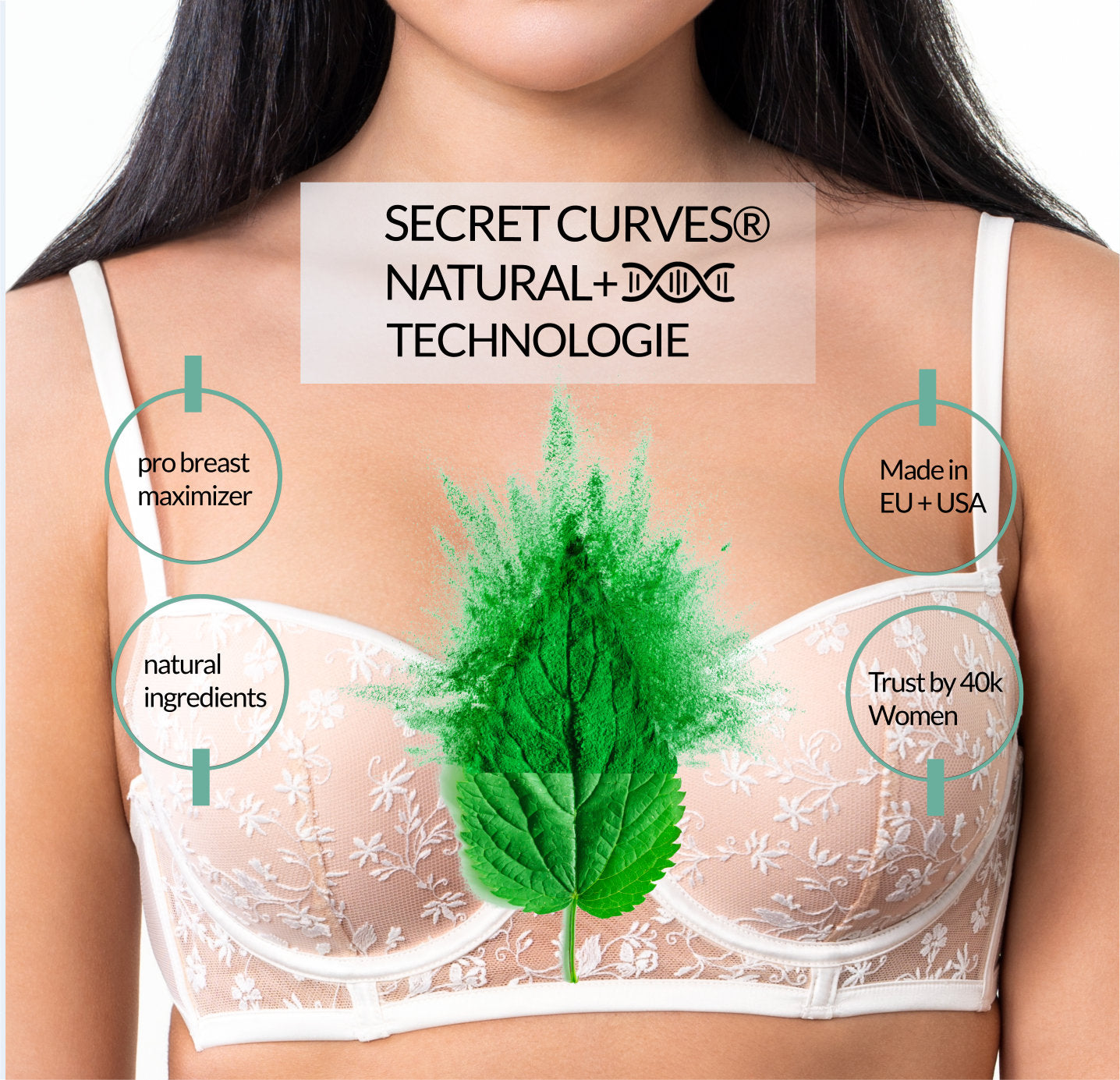 Secret Curves Cup Optimizer Cream for natural breast enlargement
